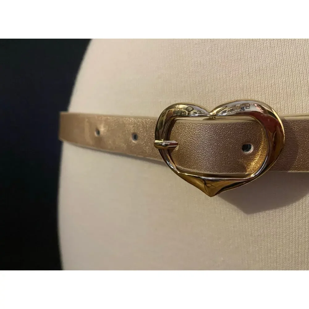 GAP Skinny Metallic Rose Gold Belt sz XL